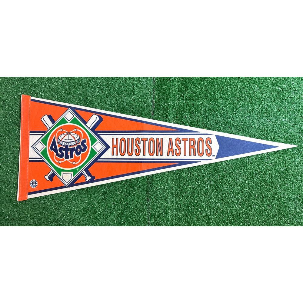 Vintage Houston Astros Felt Pennant 12x30 MLB Baseball Wall Decor Retro